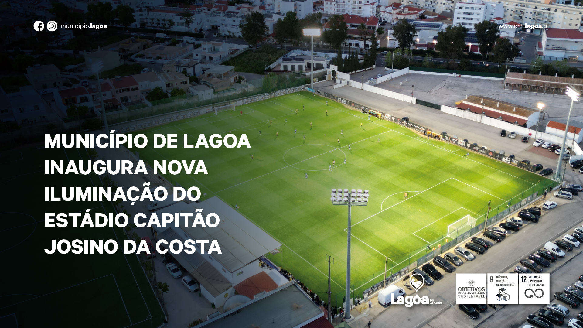 Município de Lagoa inaugura nova iluminação do Estádio Capitão Josino da Costa