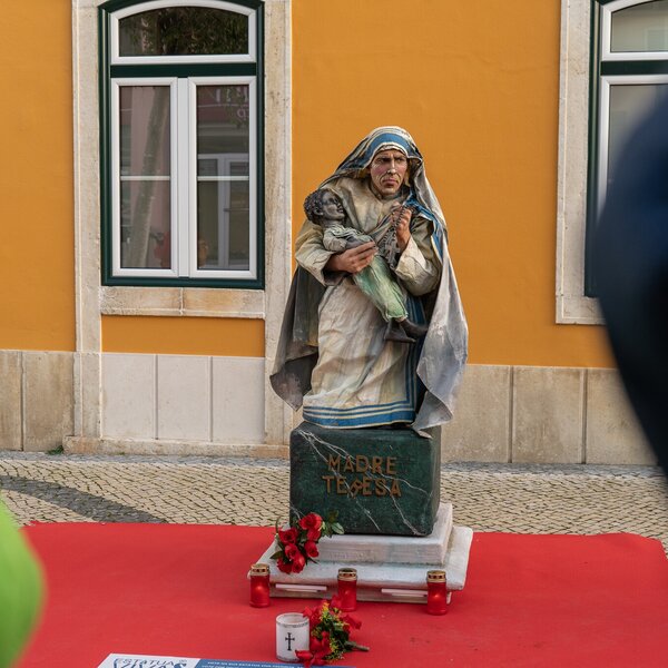 Estátuas Vivas no Natal