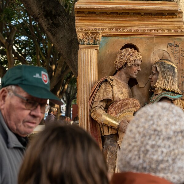 Estátuas Vivas no Natal