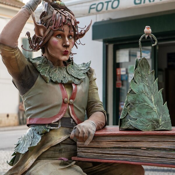 Estátuas Vivas no Natal