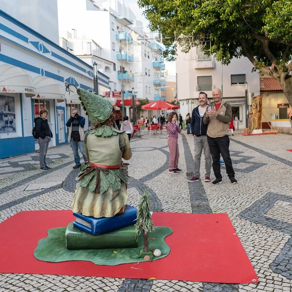 Estátuas Vivas no Natal