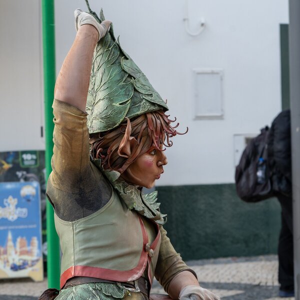 Estátuas Vivas no Natal