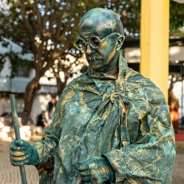 Estátuas Vivas no Natal