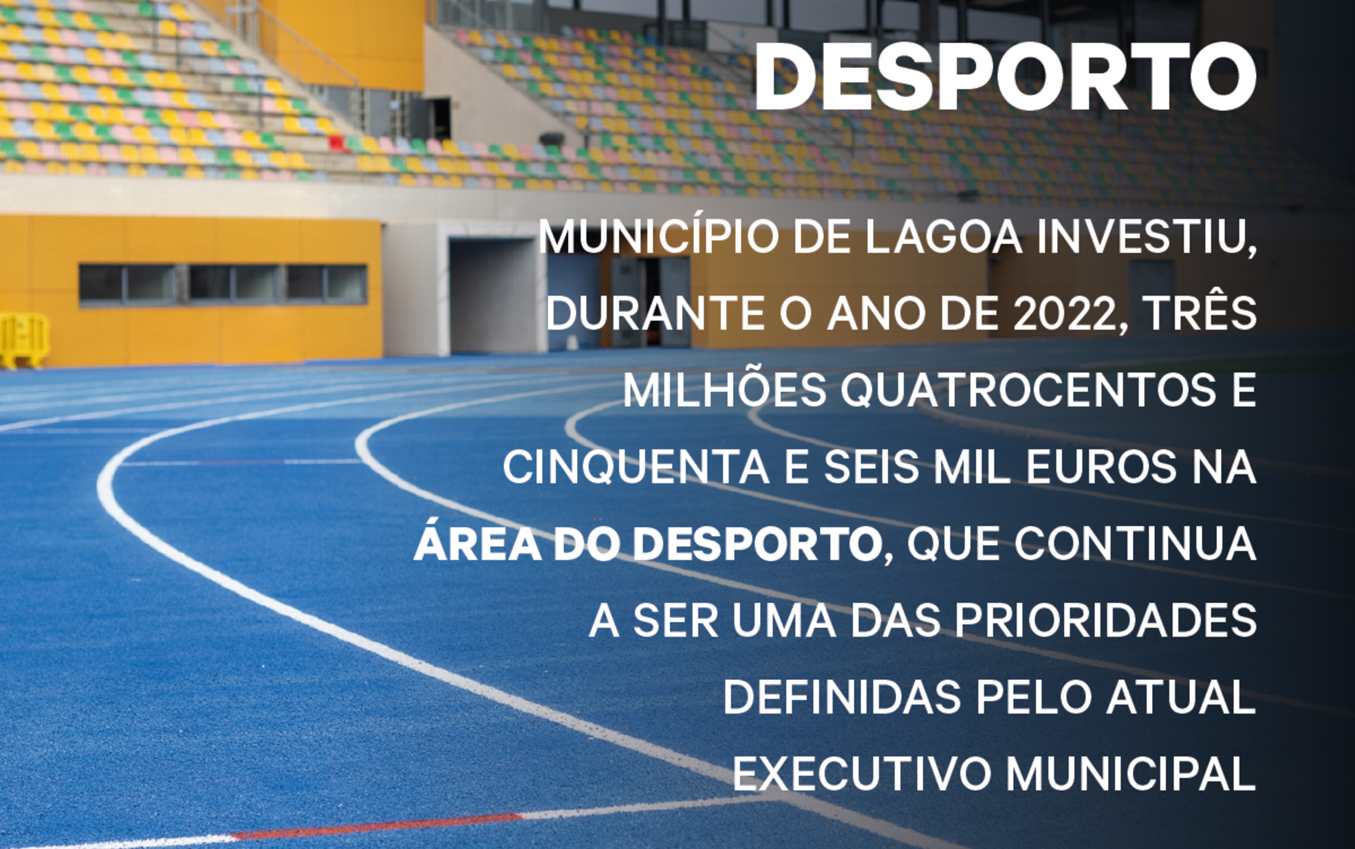 Lagoa investiu cerca de 3,5 milhões no Desporto em 2022