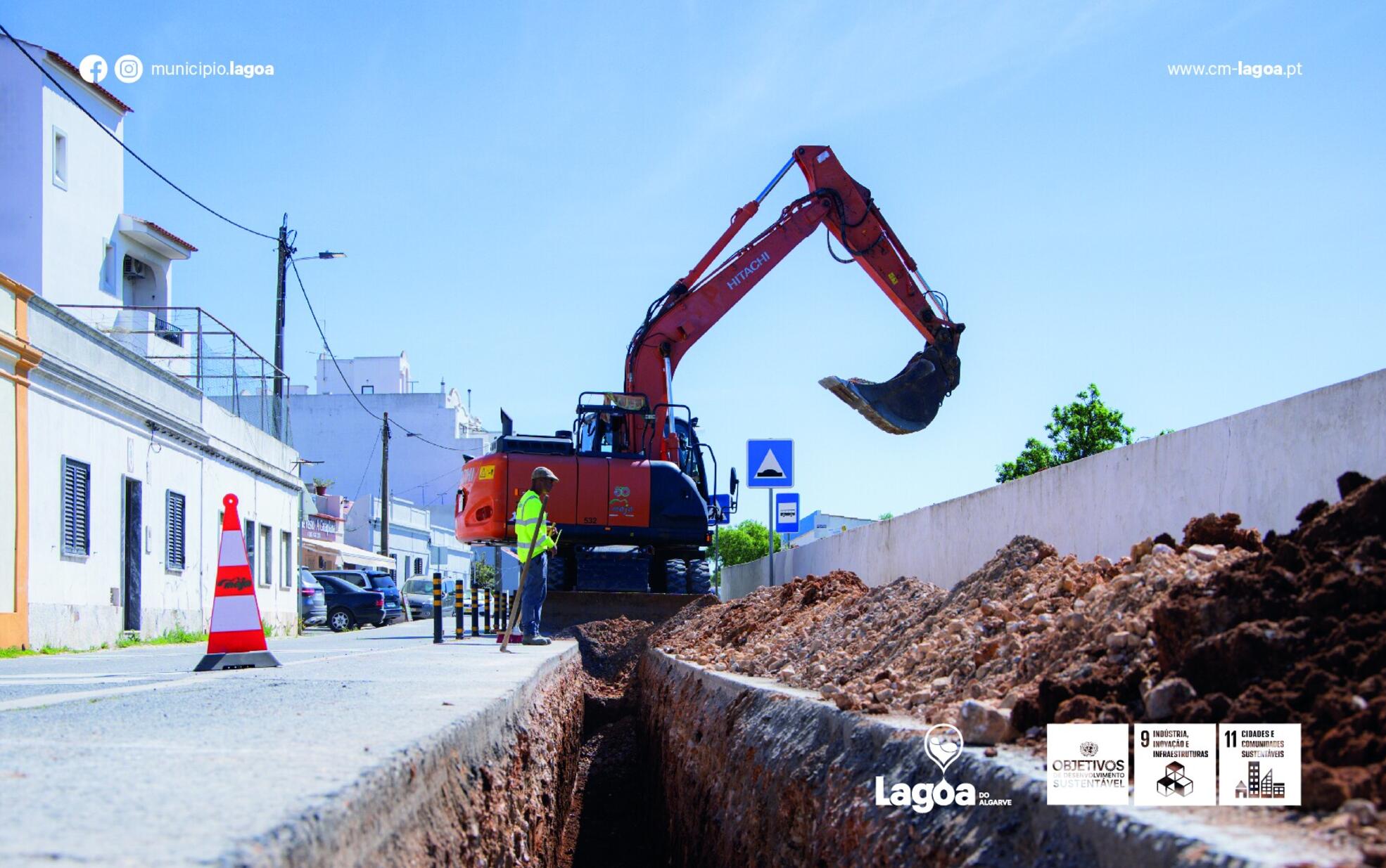 Município de Lagoa altera as frentes de trabalho das empreitadas que decorrem nas principais vias...