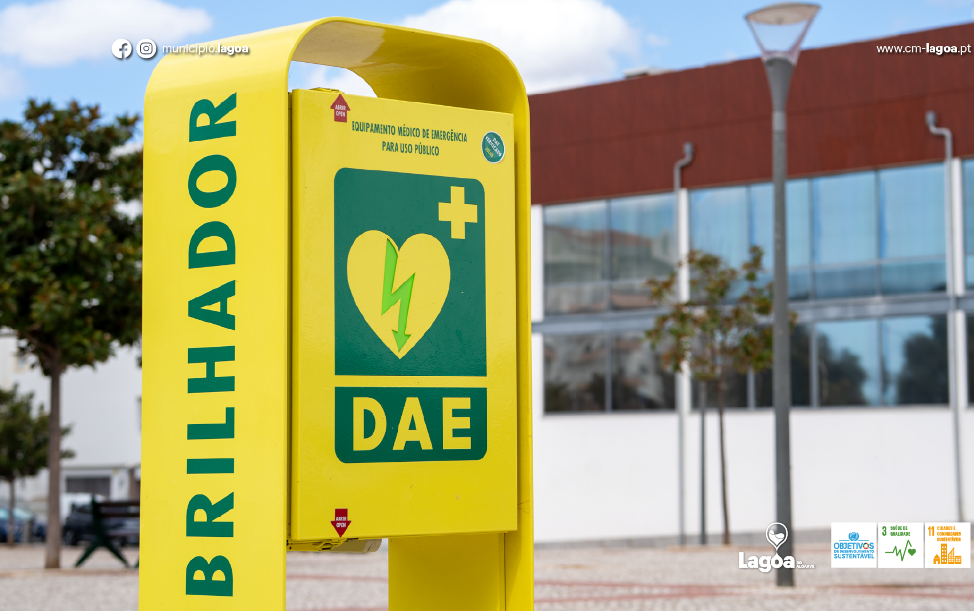 Município de Lagoa reforça rede de desfibrilhadores e aposta na formação dos cidadãos