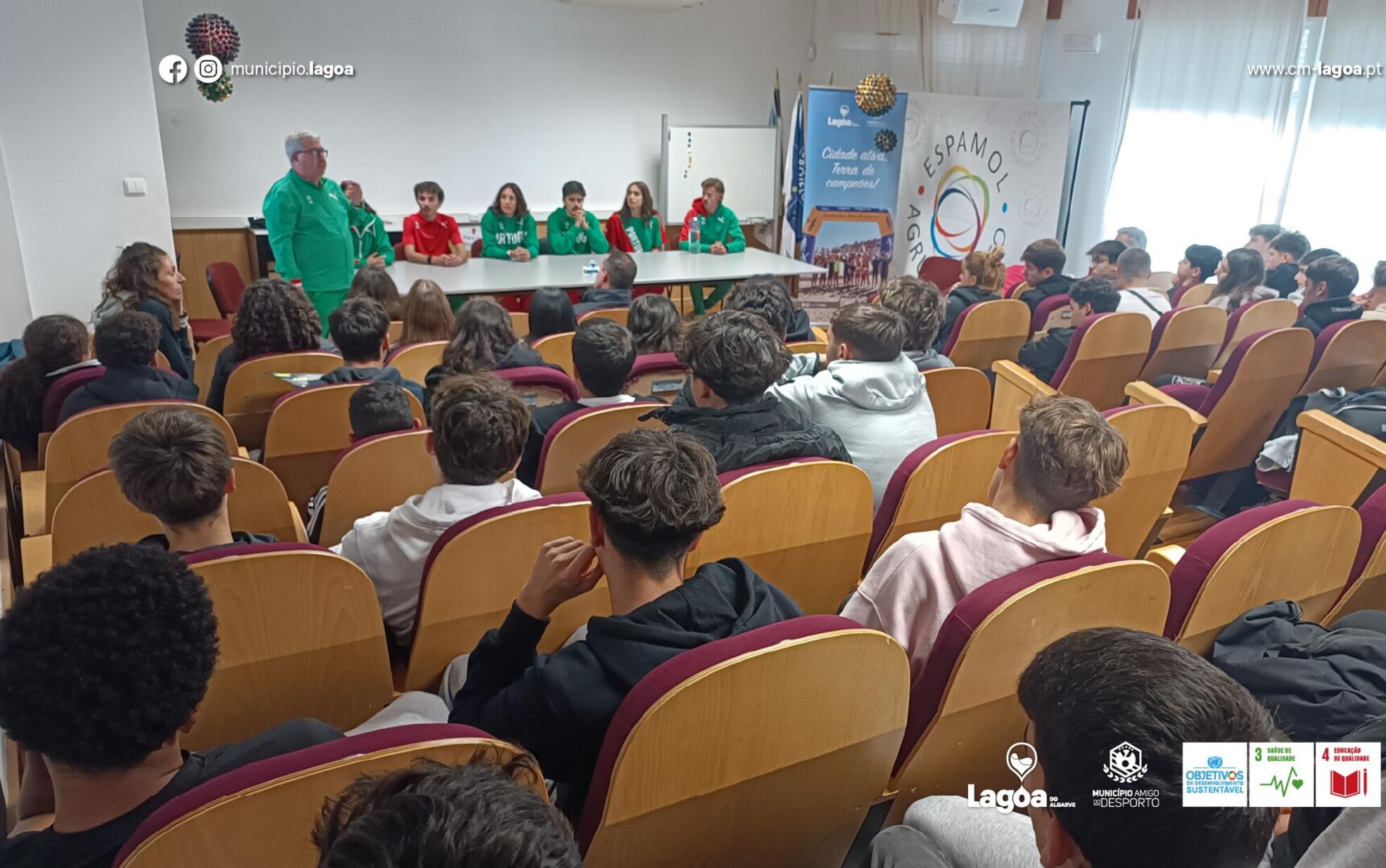 Lagoa recebe Seleção Nacional de Corta-Mato em sessão de partilha com alunos da ESPAMOL