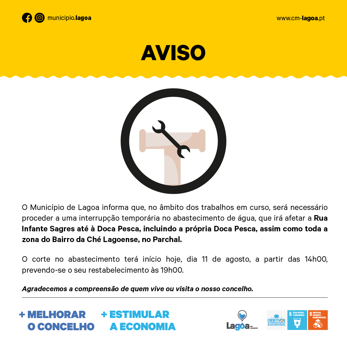 Interrupção Temporária do Abastecimento de Água