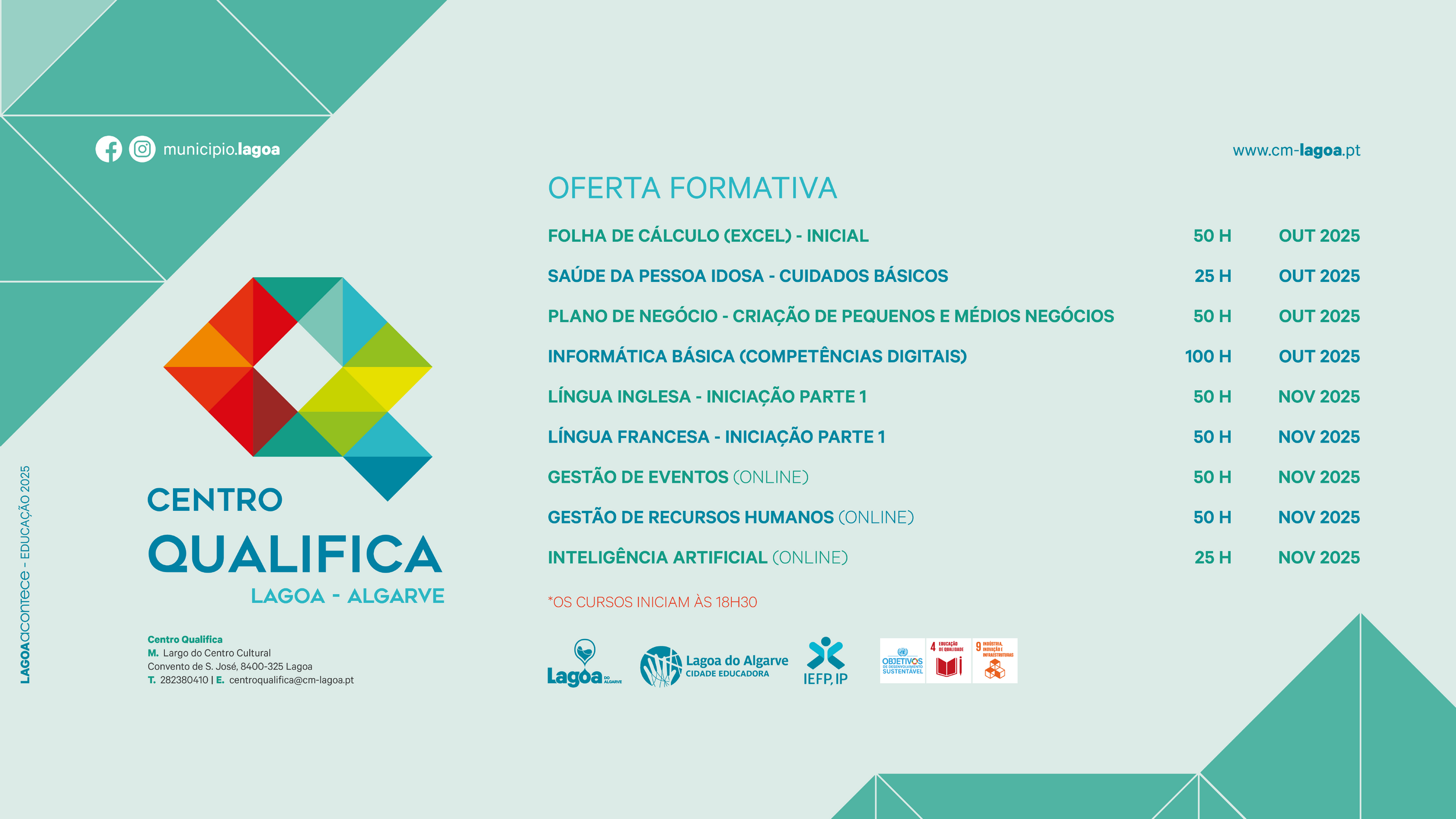 Ações de Formação | Centro Qualifica de Lagoa