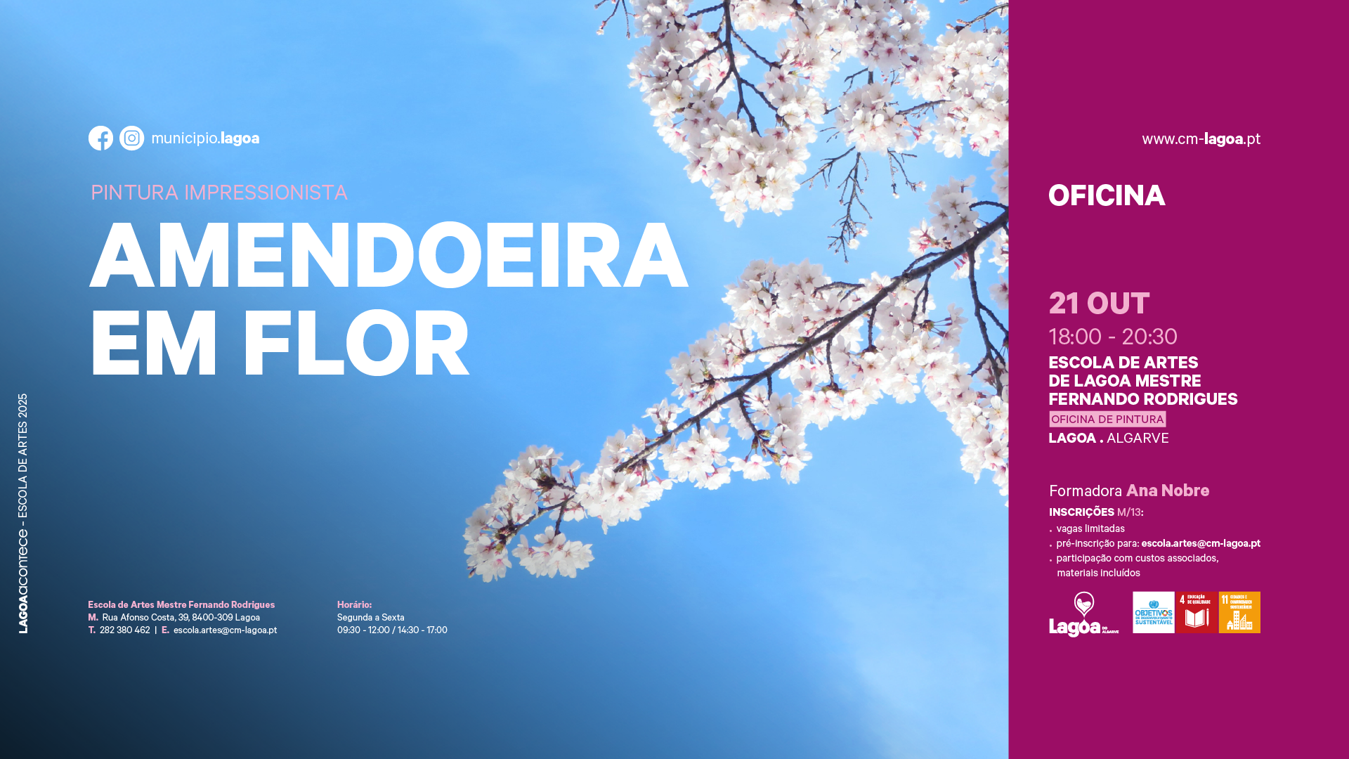 Pintura Impressionista: Amendoeira em Flor