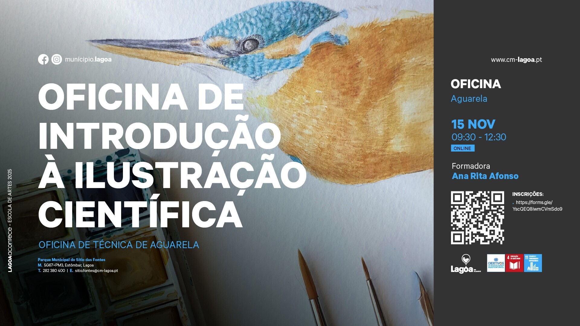 Oficina de Introdução à Ilustração Científica  | Técnica de Aguarela