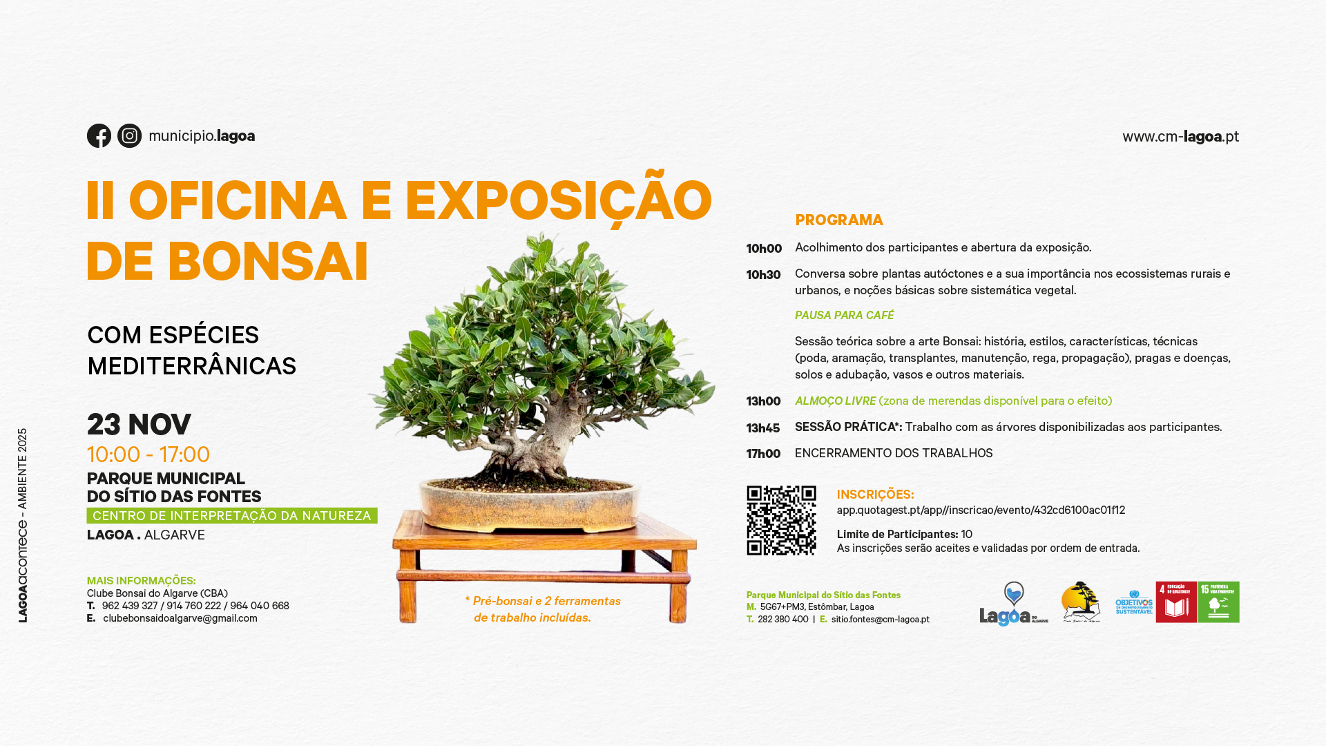 II Oficina e Exposição de Bonsai com Espécies Mediterrânicas
