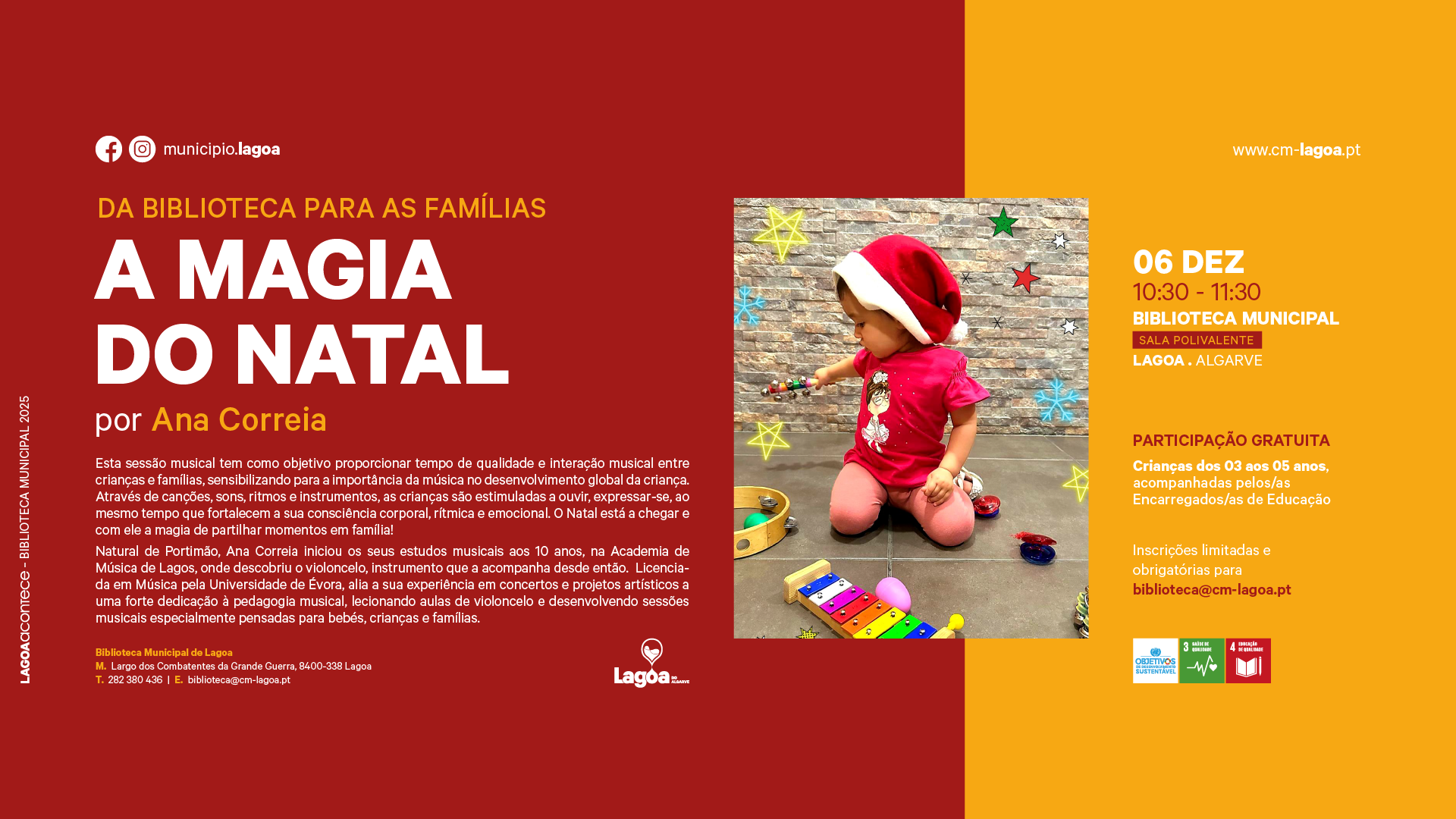Da Biblioteca para as Famílias – “A Magia do Natal”