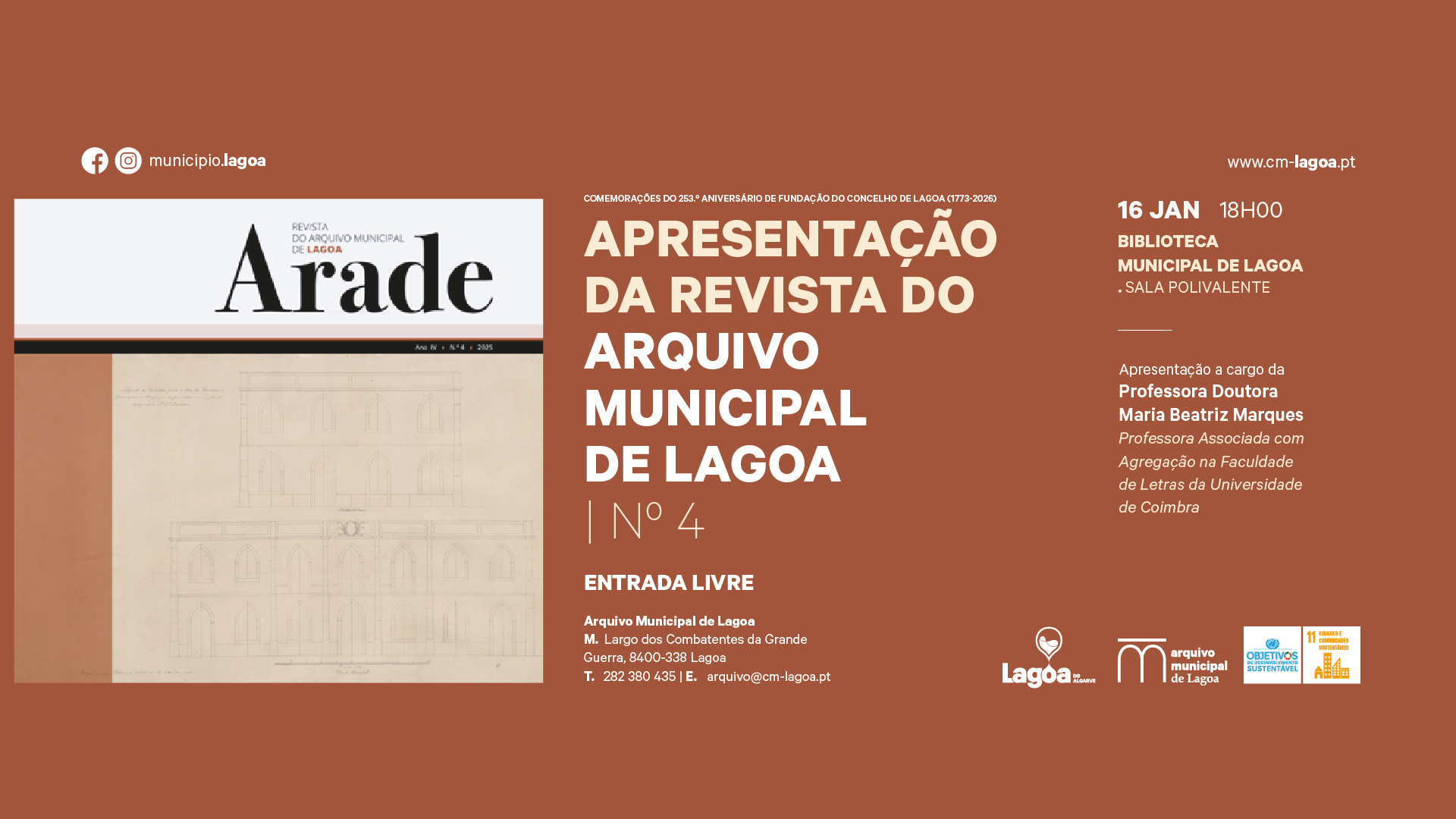 Arade. Revista do Arquivo Municipal de Lagoa | N.º 4 (2025)