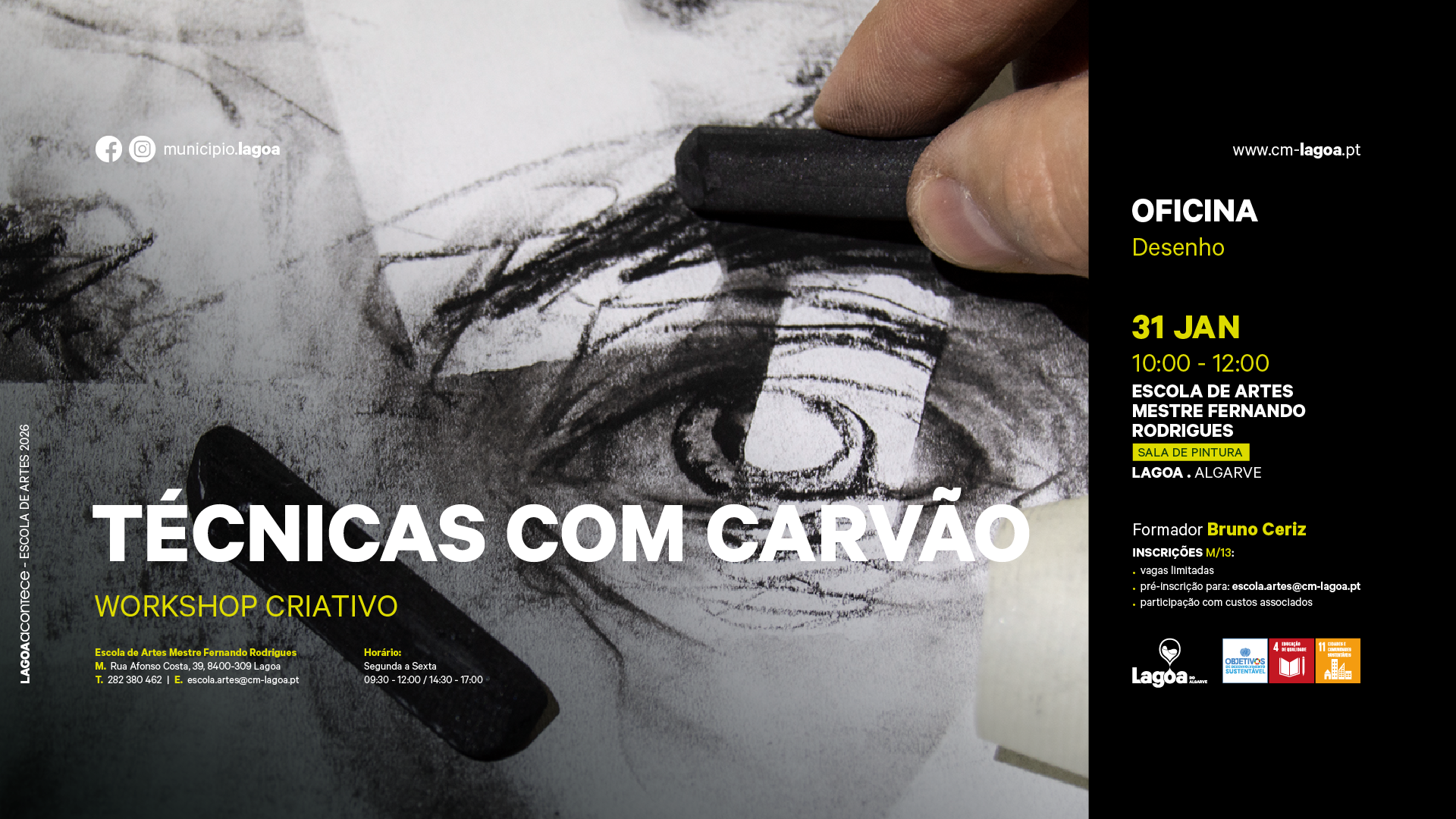 Oficina de Desenho | Técnicas com Carvão