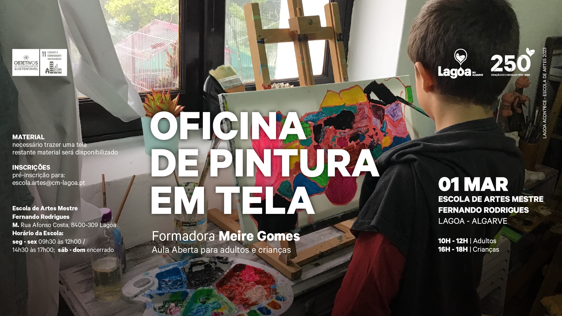 Oficina de Pintura em Tela