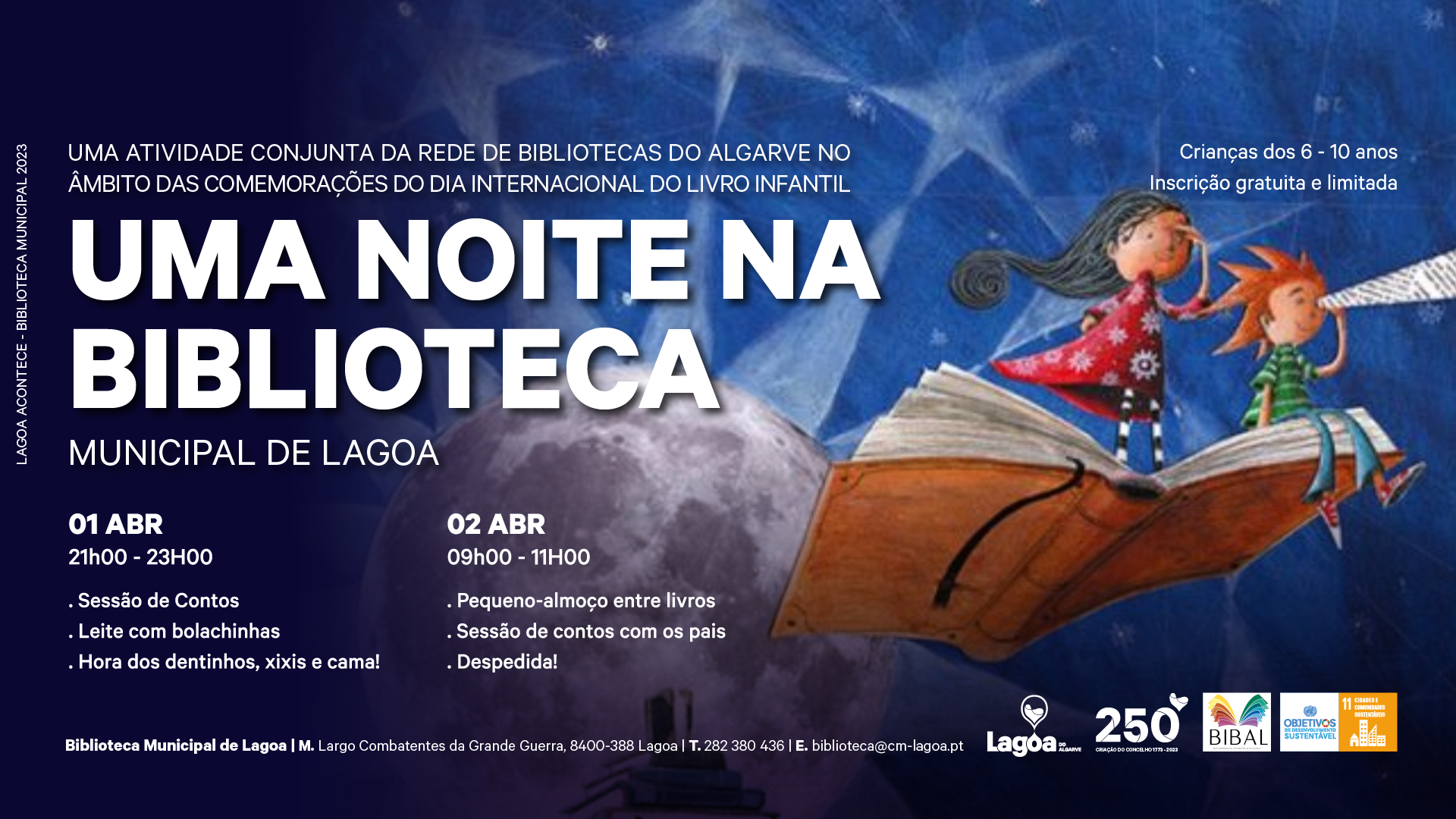 Uma noite na Biblioteca