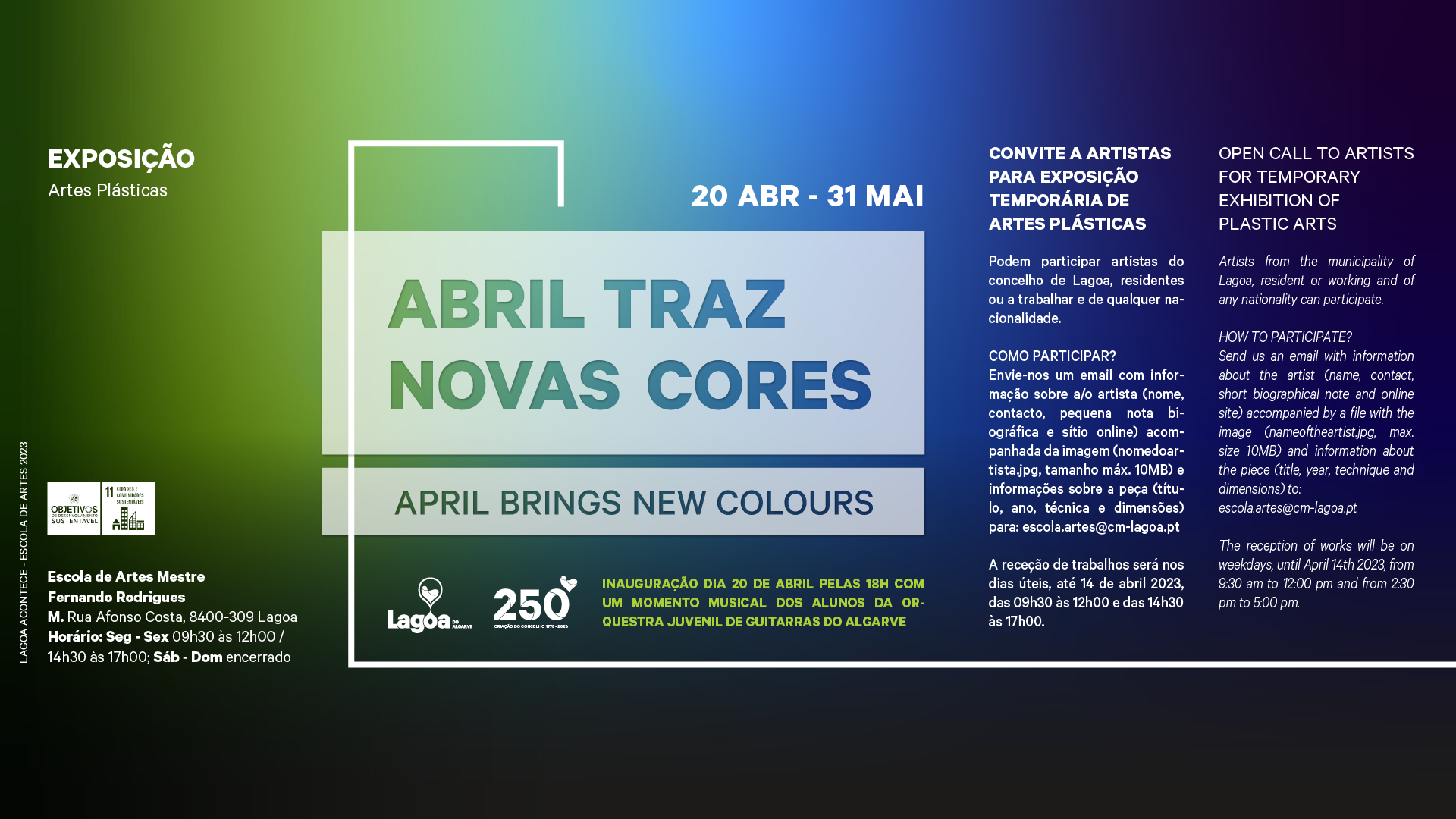 Abril Traz Novas Cores