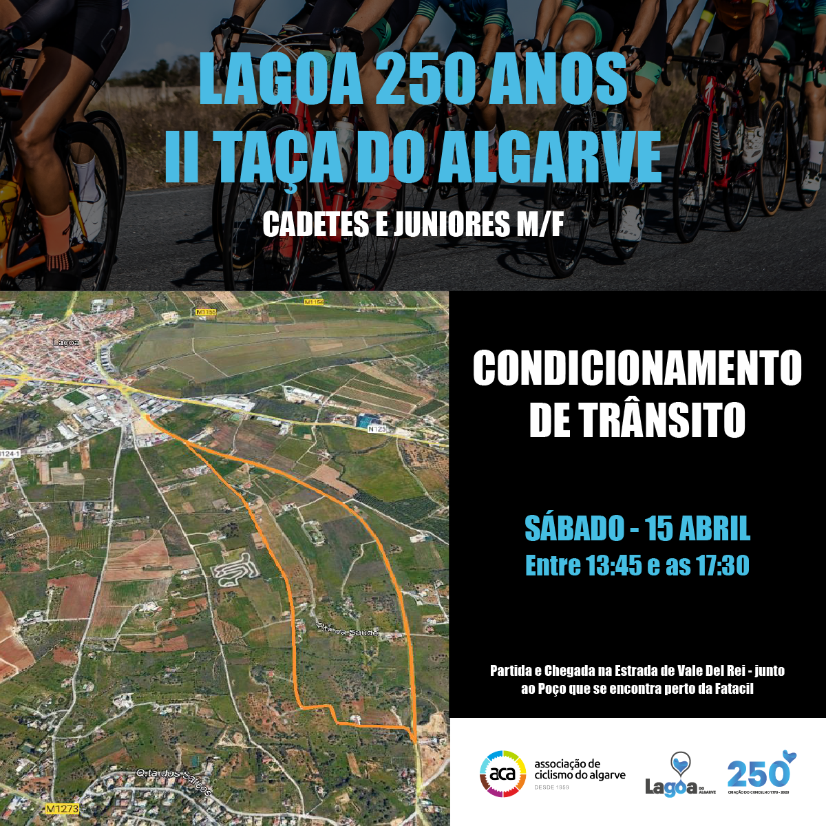 Trânsito Condicionado - II Taça do Algarve de Ciclismo Cadetes e Juniores