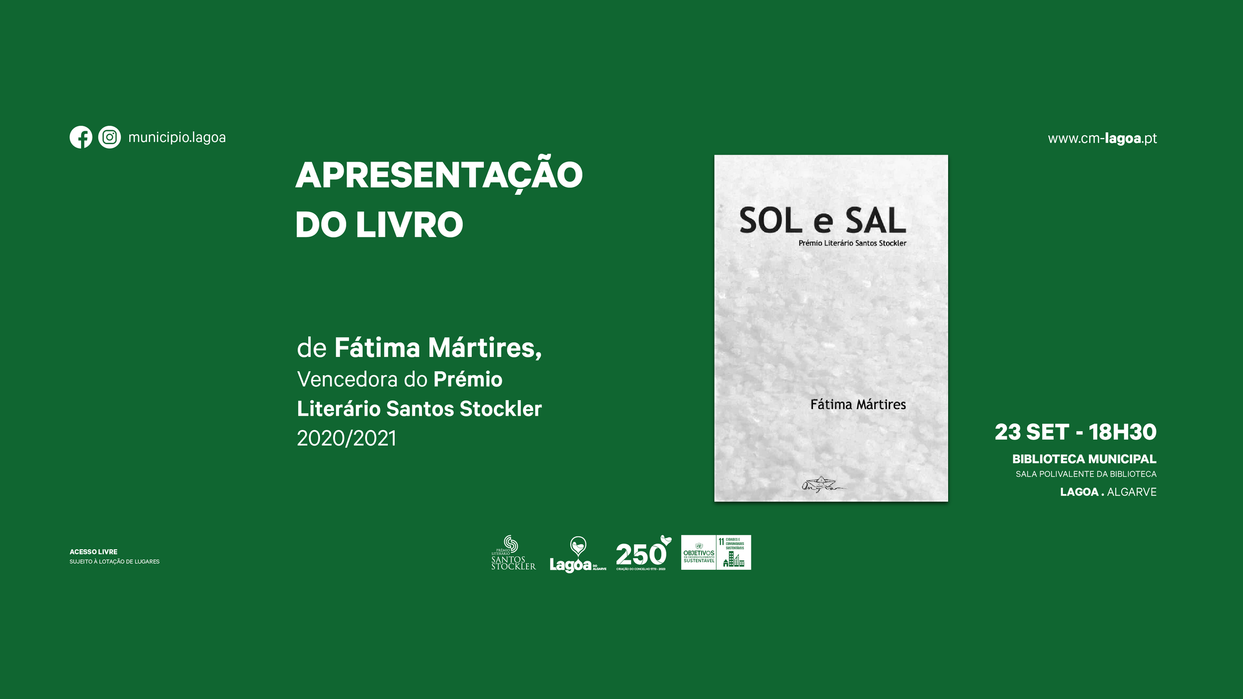 Apresentação de Livro | "Sol e Sal" | Prémio Literário Santos Stockler