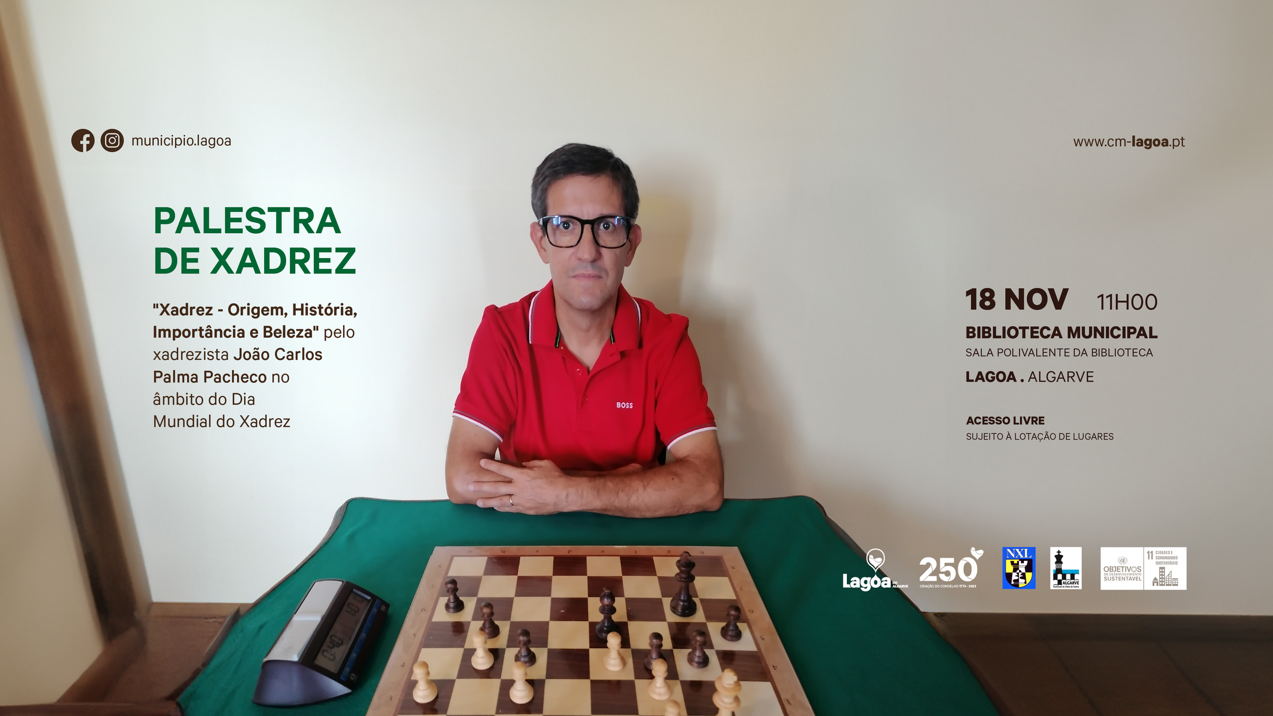 Palestra de Xadrez | "Xadrez - Origem, História, Importância e Beleza"