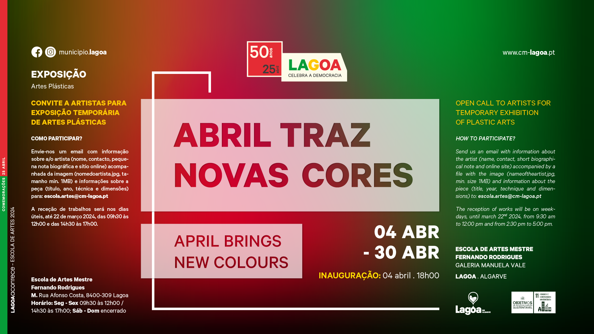 Abril Traz Novas Cores