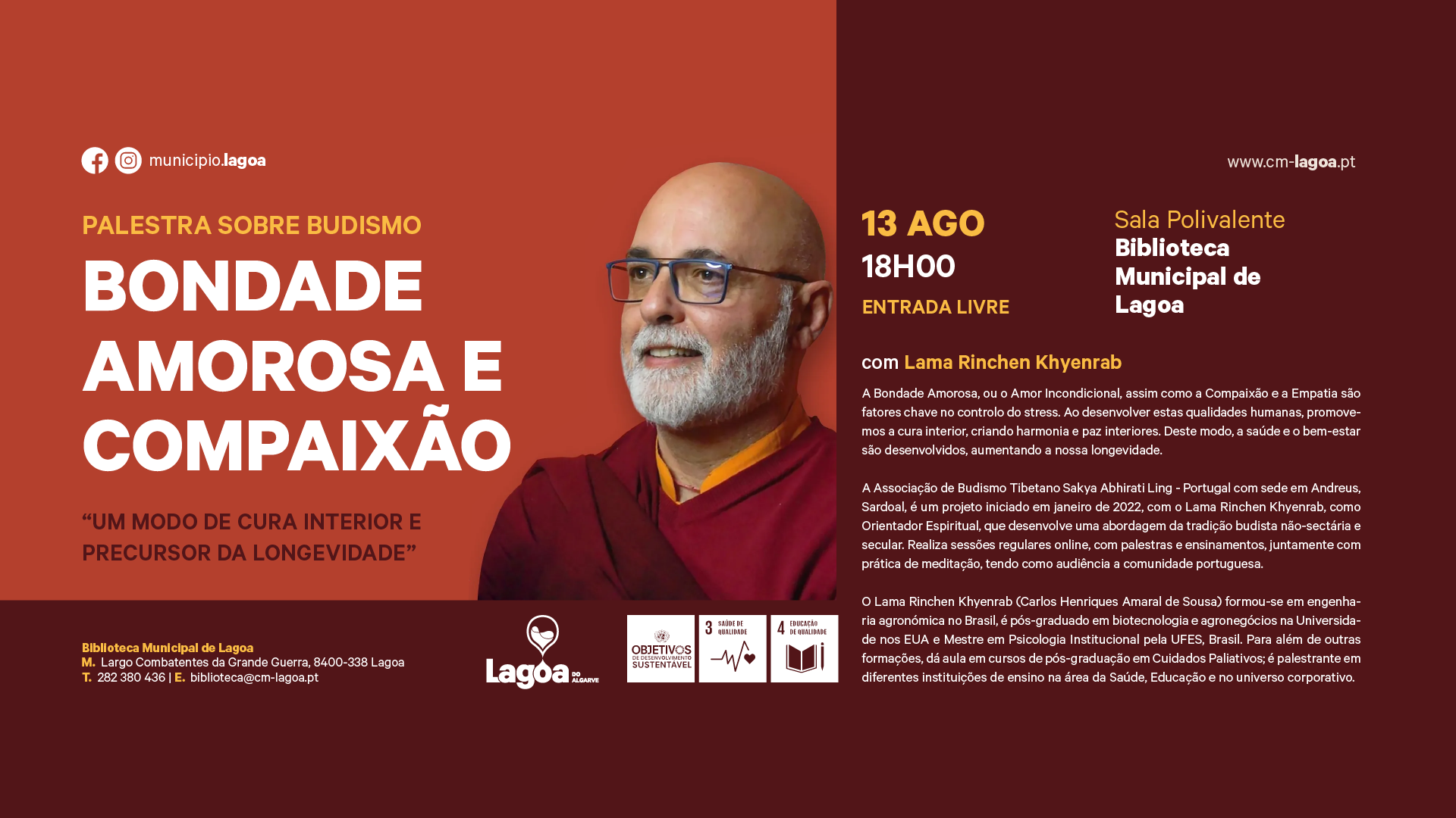 Palestra sobre Budismo | Bondade Amorosa e Compaixão