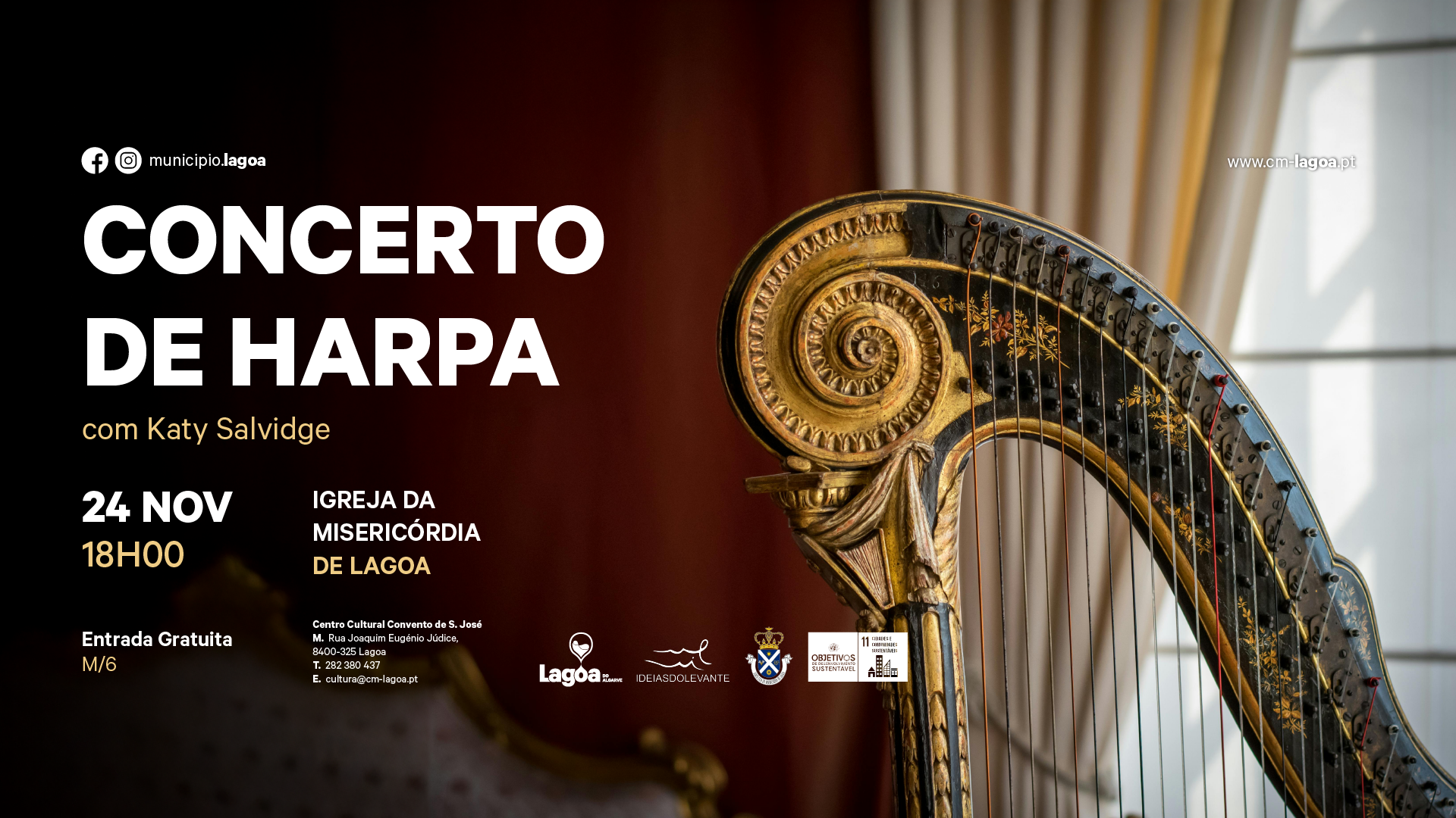 Concerto de Harpa com Katy Salvidge