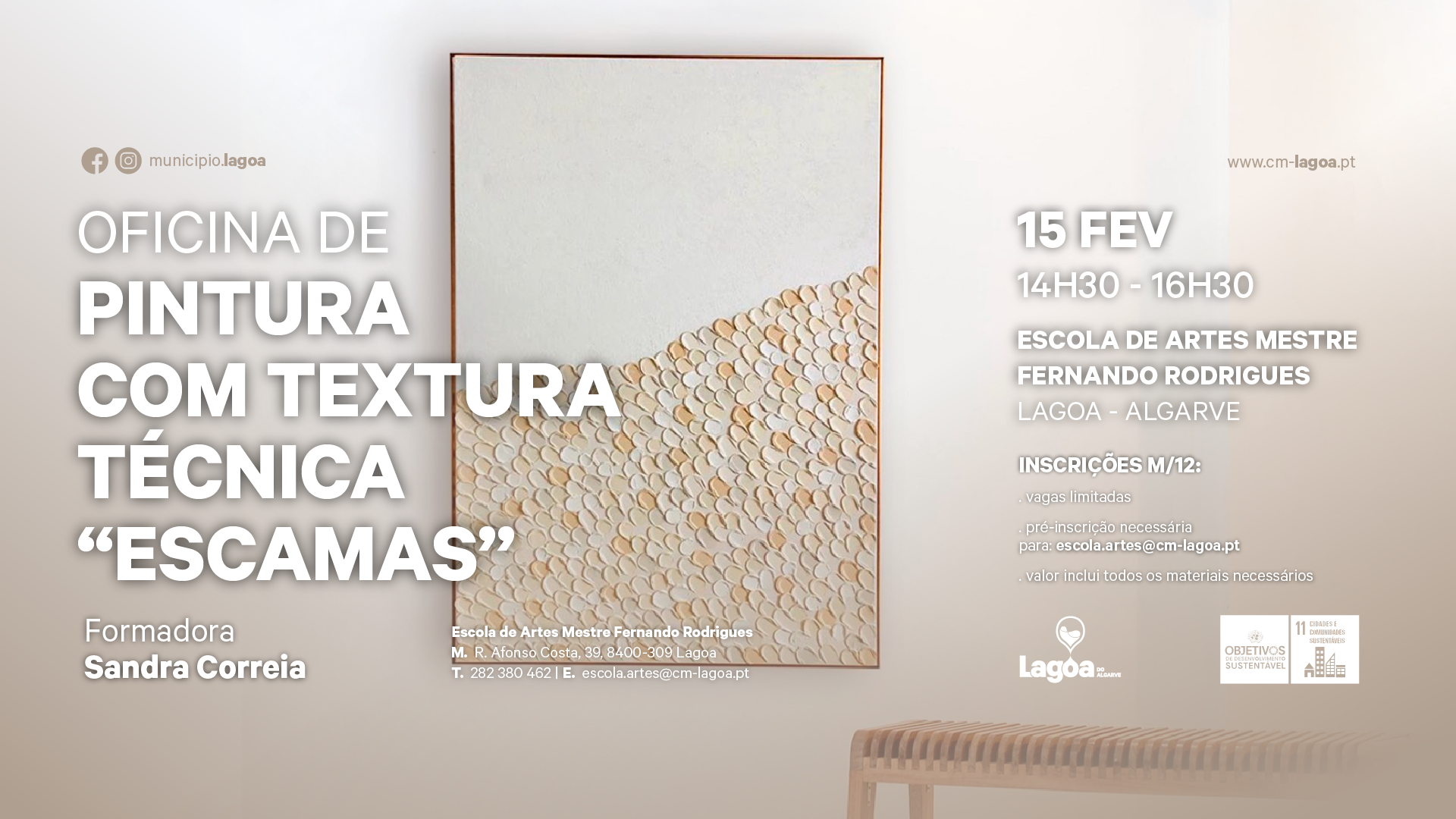 Oficina de Pintura Abstrata com Textura: Técnica "Escamas"