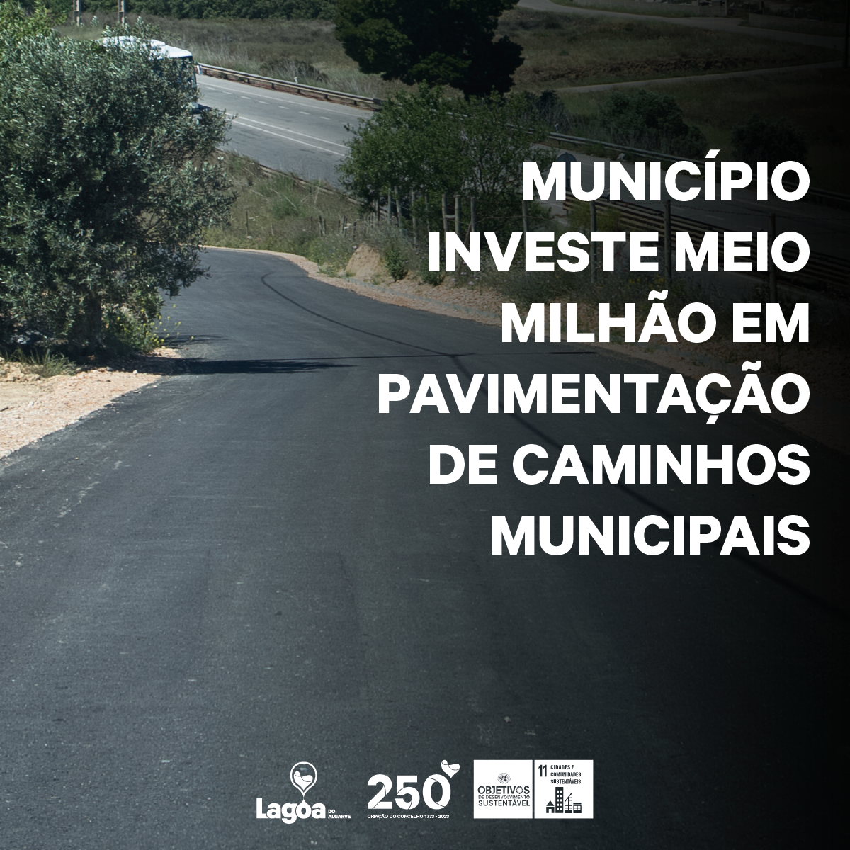 Município de Lagoa investe cerca de meio milhão em pavimentação de caminhos municipais