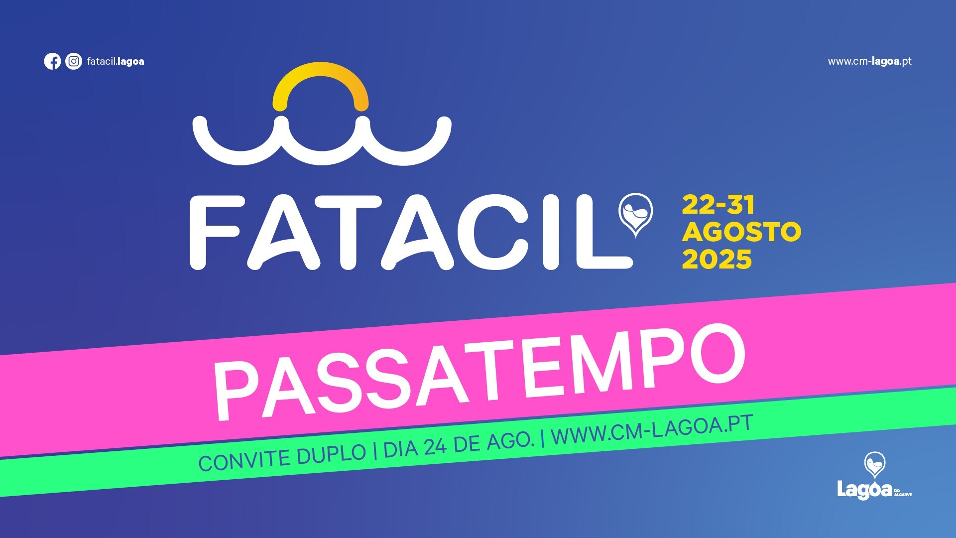 Município de Lagoa irá sortear 800 convites duplos para o Dia do Município, na FATACIL