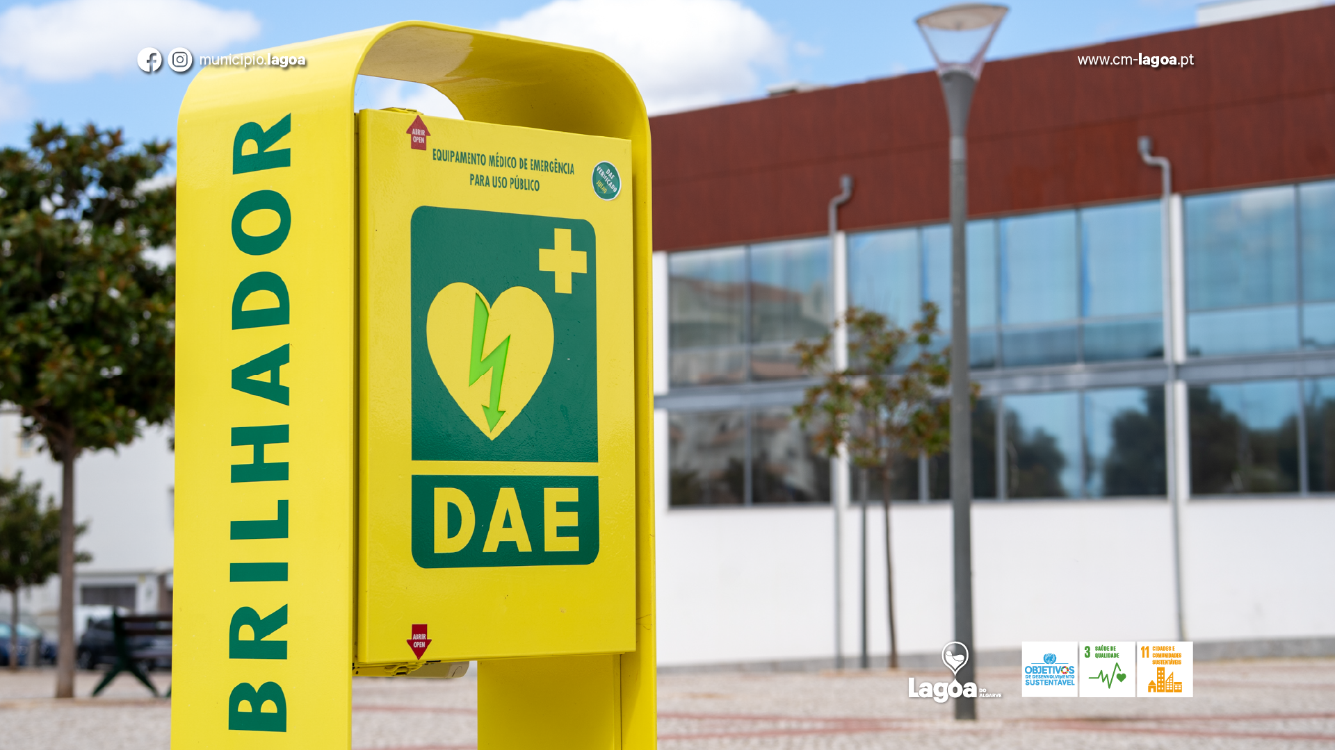 Município de Lagoa reforça rede de desfibrilhadores e aposta na formação dos cidadãos