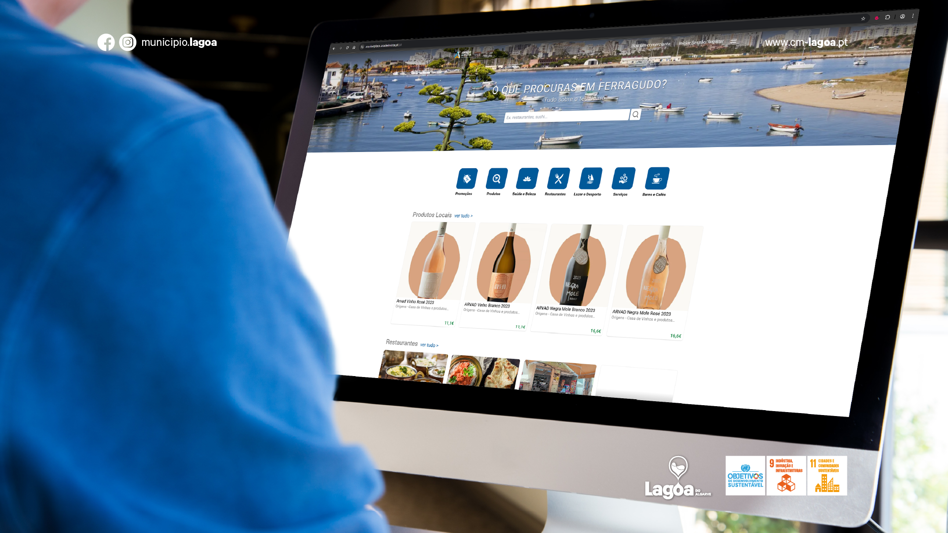 Município de Lagoa lidera digitalização do comércio local com lançamento do Marketplace de Ferragudo