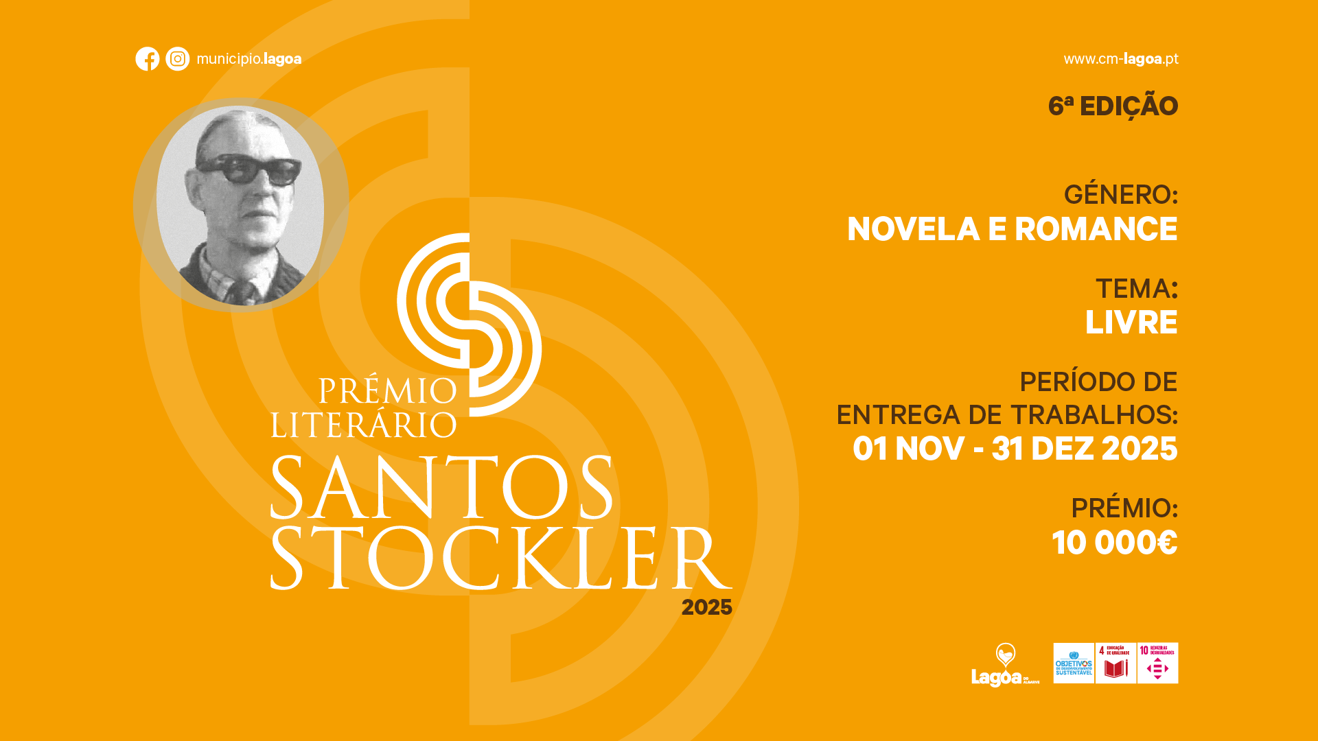 Prémio Literário Santos Stockler 2025 - 6ª edição