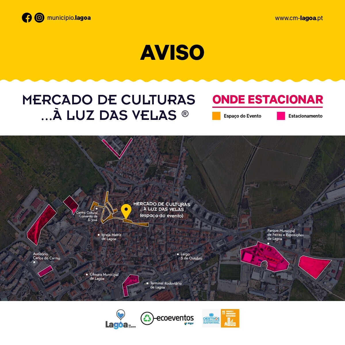 Aviso estacionamento